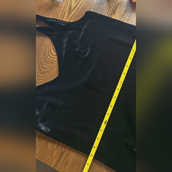 Neiman Marcus Velvet Deep V Black Evening Dress - Picture 10 of 11